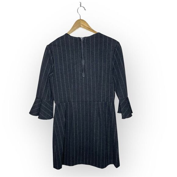 SAYLOR Grey Pinstripe Constance Dress Size Large - Picture 9 of 13
